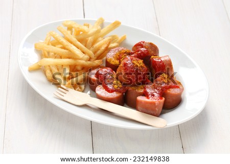 currywurst, curry sausage, german food