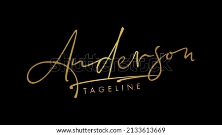Elegant handwritten signature logo, Make any creative business stand out with this signature, Are you a photographer, event planner or have a lifestyle blog, This gold logo design is the right choice.