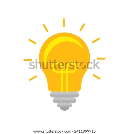 Light bulb colorful icon. outline and filled vector sign. Idea Symbol, logo illustration.Vector graphics