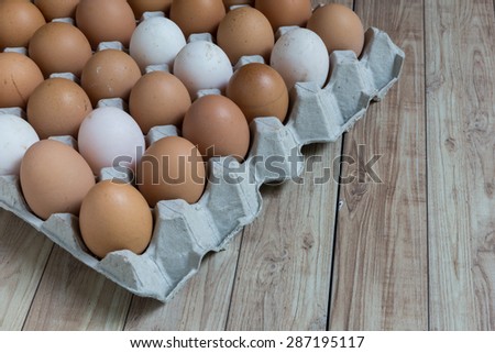 Homogeneous concept : Different kinds of eggs stay together homogeneously\
Picture illustrates homogeneous concept in business world.