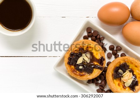 Egg Tart Background / Egg Tart / Homemade Egg Tart Background