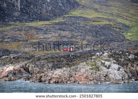 Similar – Image, Stock Photo a lonely house in the dunes