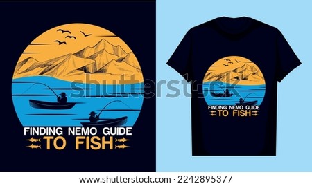 
Finding Nemo Guide to fish t shirt design