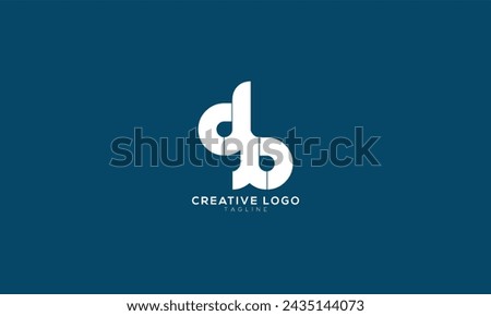 DB BD Abstract initial monogram letter alphabet logo design