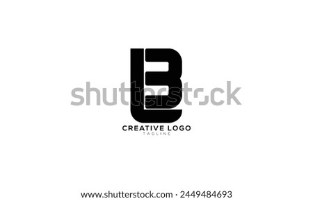 LB BL L3 3L Abstract initial monogram letter alphabet logo design