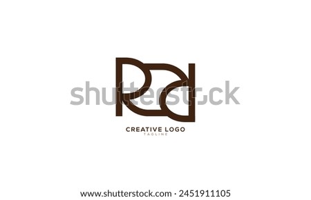 RR ROR ROD Abstract initial monogram letter alphabet logo design