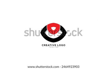 OU UO OV VO Abstract initial monogram letter alphabet logo design