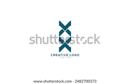 VOX XOX XX Abstract initial monogram letter alphabet logo design