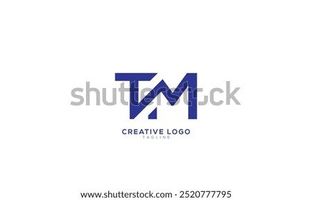 TM Abstract initial monogram letter alphabet logo design