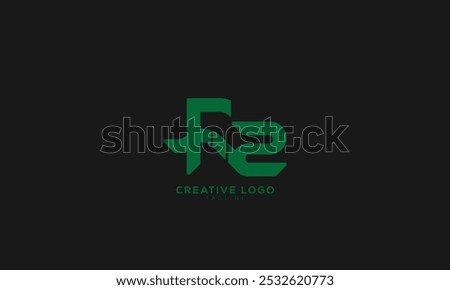 F2 FZ Abstract initial monogram letter alphabet logo design