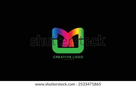 UX XU UM MU Abstract initial monogram letter alphabet logo design