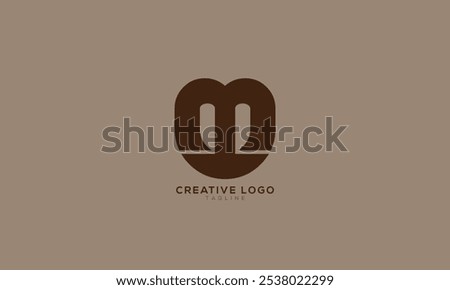 UM MU Abstract initial monogram letter alphabet logo design