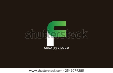 FC CF Abstract initial monogram letter alphabet logo design