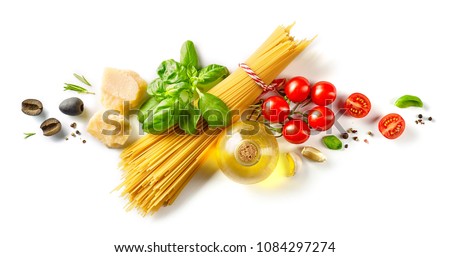 Similar – Image, Stock Photo Composition of pasta and kitchenware on table