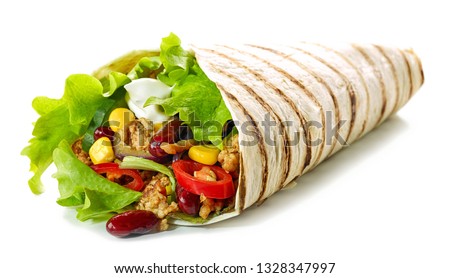 Similar – Image, Stock Photo Vegetable tortilla wraps