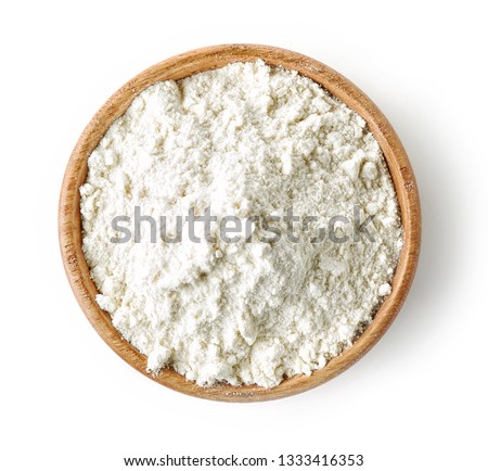 Similar – Image, Stock Photo flour in a bowl and an egg on a white kitchen table