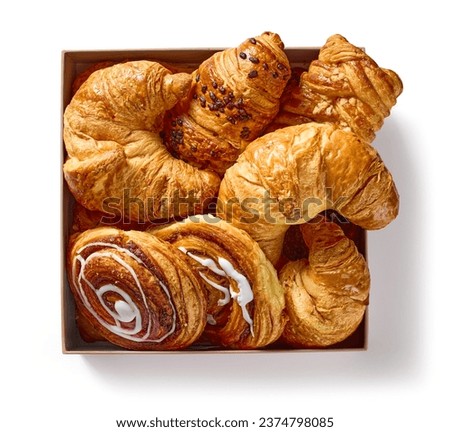 Similar – Image, Stock Photo Various sweet bakery products in basket