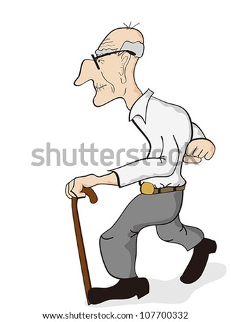 Old Man Stock Vector Illustration 107700332 : Shutterstock