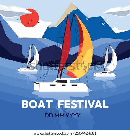 banner for yacht festival and yach show yearly celebrate