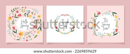 Similar – Image, Stock Photo wreath of flowers