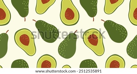 Similar – Image, Stock Photo fresh ripe avocados pattern