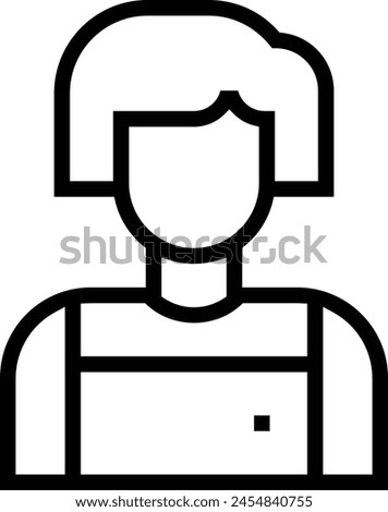 cashier icon. Thin linear style design isolated on white background