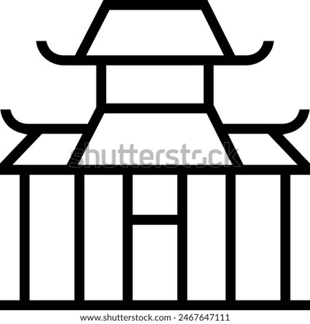 dojo icon. Thin linear style design isolated on white background