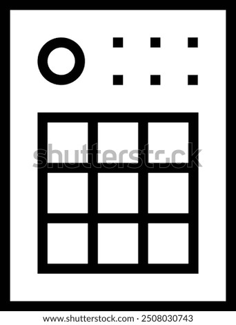 midi icon. Thin linear style design isolated on white background