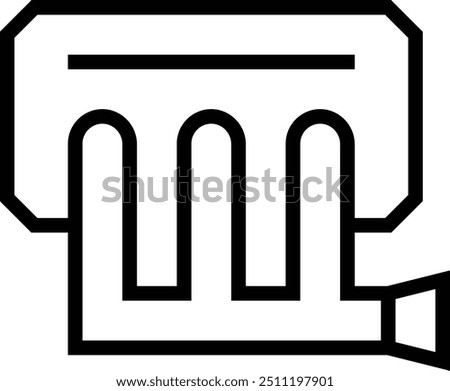 manifold icon. Thin linear style design isolated on white background