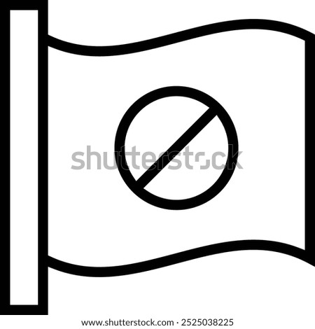 protest icon. Thin linear style design isolated on white background