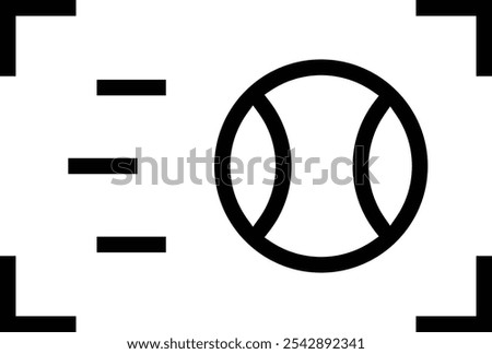 sport mode icon. Thin linear style design isolated on white background