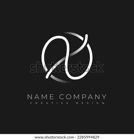 Calligraphy Minimal Monogram X Letter. Template design logo. Hand drawn is an cursive initial letter X combined with a round frame. Vector emblem.