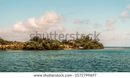 Similar – Boats on small part of seashore washing by foamy waves