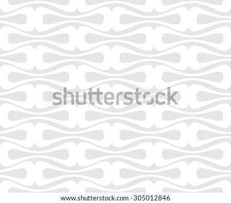 seamless geometric rounded shapes pattern- white on grey