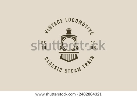 locomotive logo vector icon illustration