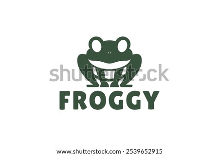 Creative Frog logo design vector illustration