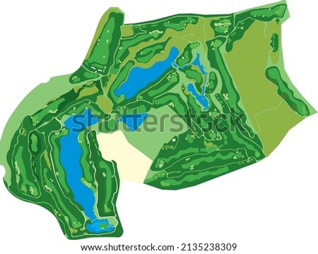 Detailed map of DLF Golf course