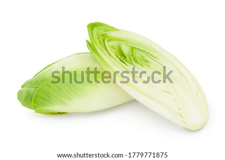 Chicory salad isolated on white background with clipping path and full depth of field. Foto d'archivio © 