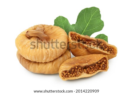 dried fig isolated on white background with clipping path and full depth of field Foto stock © 