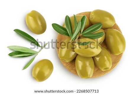 Similar – Image, Stock Photo Snack of olives and tomatoes