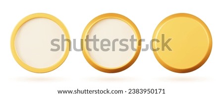 Similar – Image, Stock Photo A plate with coins on the table invites the users of the toilet to pay