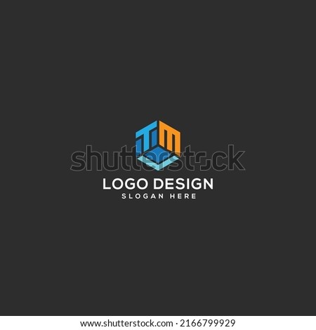 TMC Letter logo design vector illustration