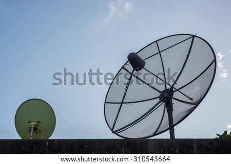 TV satellite dishes