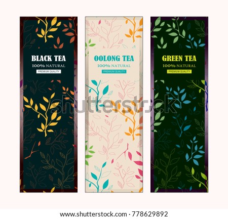 tea label templates