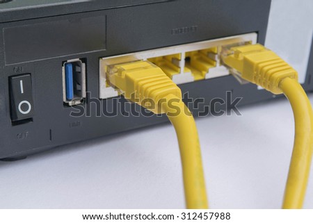 Router, network switchs and cables.
