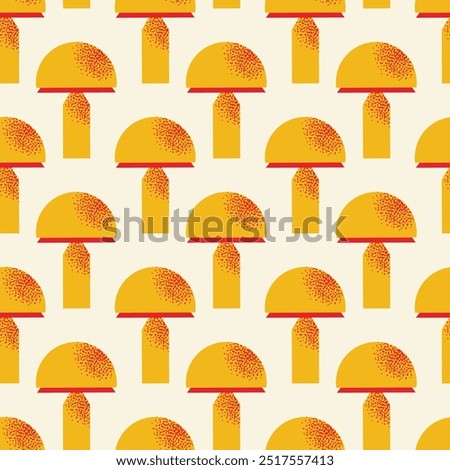 Seamless pattern with lamps. Flat vector nightlights, floor lamp, and lamp for table. Different colourful interior light furniture for modern home decor. Illustration isolated on background