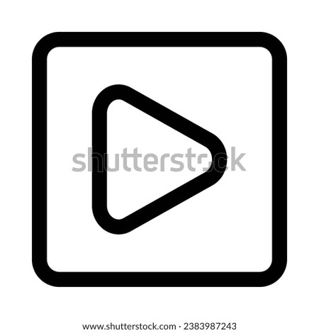 paly alt vector icon on white background