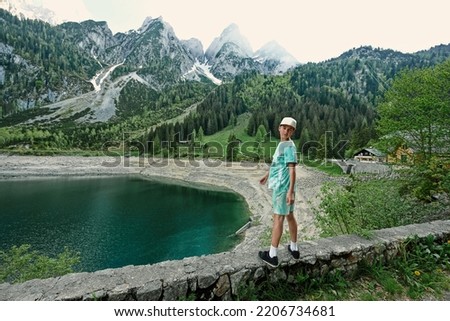 Similar – Foto Bild Gosauseen gegen Bergkamm