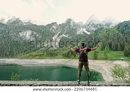 Similar – Foto Bild Gosauseen gegen Bergkamm