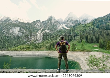 Similar – Foto Bild Gosauseen gegen Bergkamm